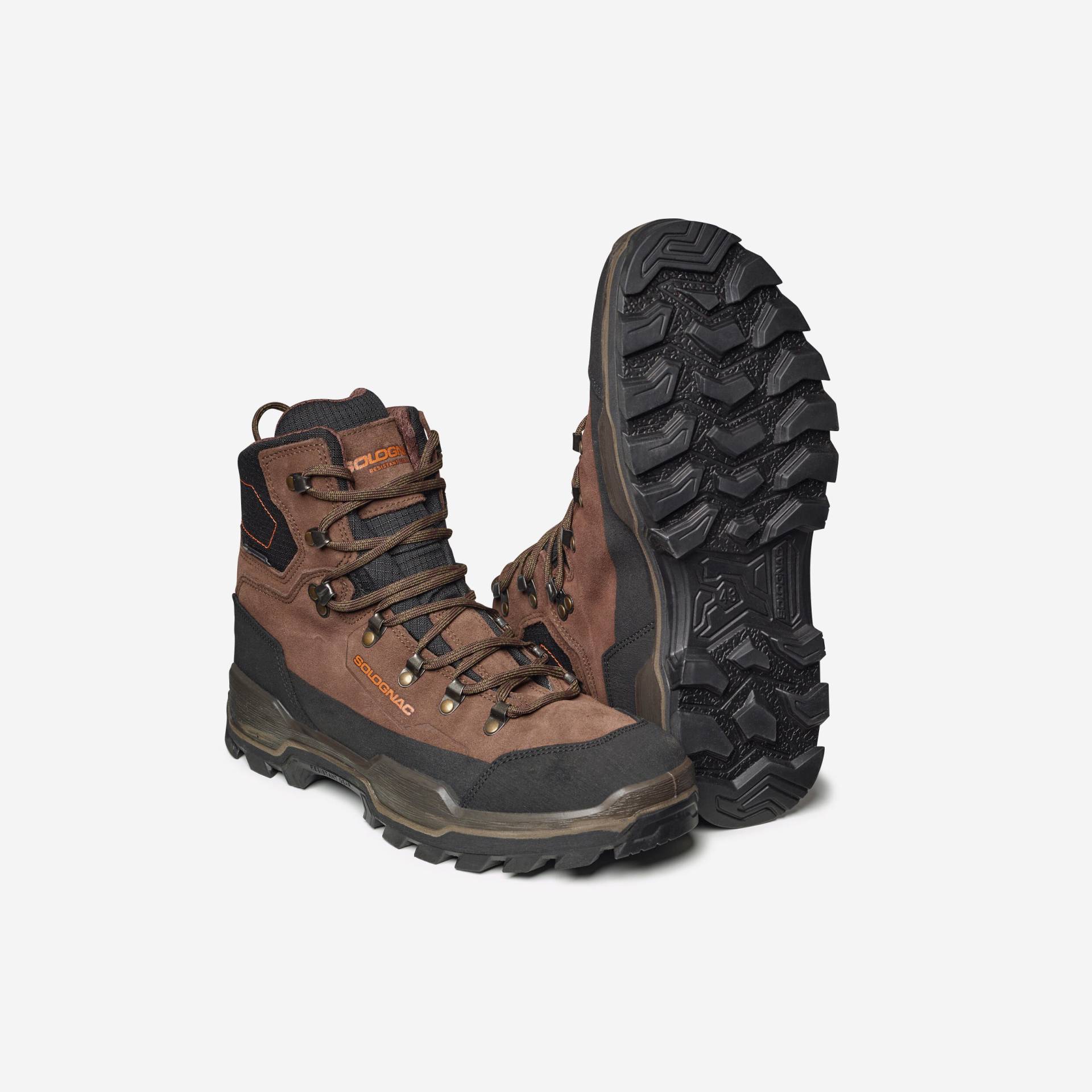 Jagdstiefel CROSSHUNT 500 wasserdicht robust braun Jagdstiefel CROSSHUNT 500 wasserdicht robust braun von SOLOGNAC