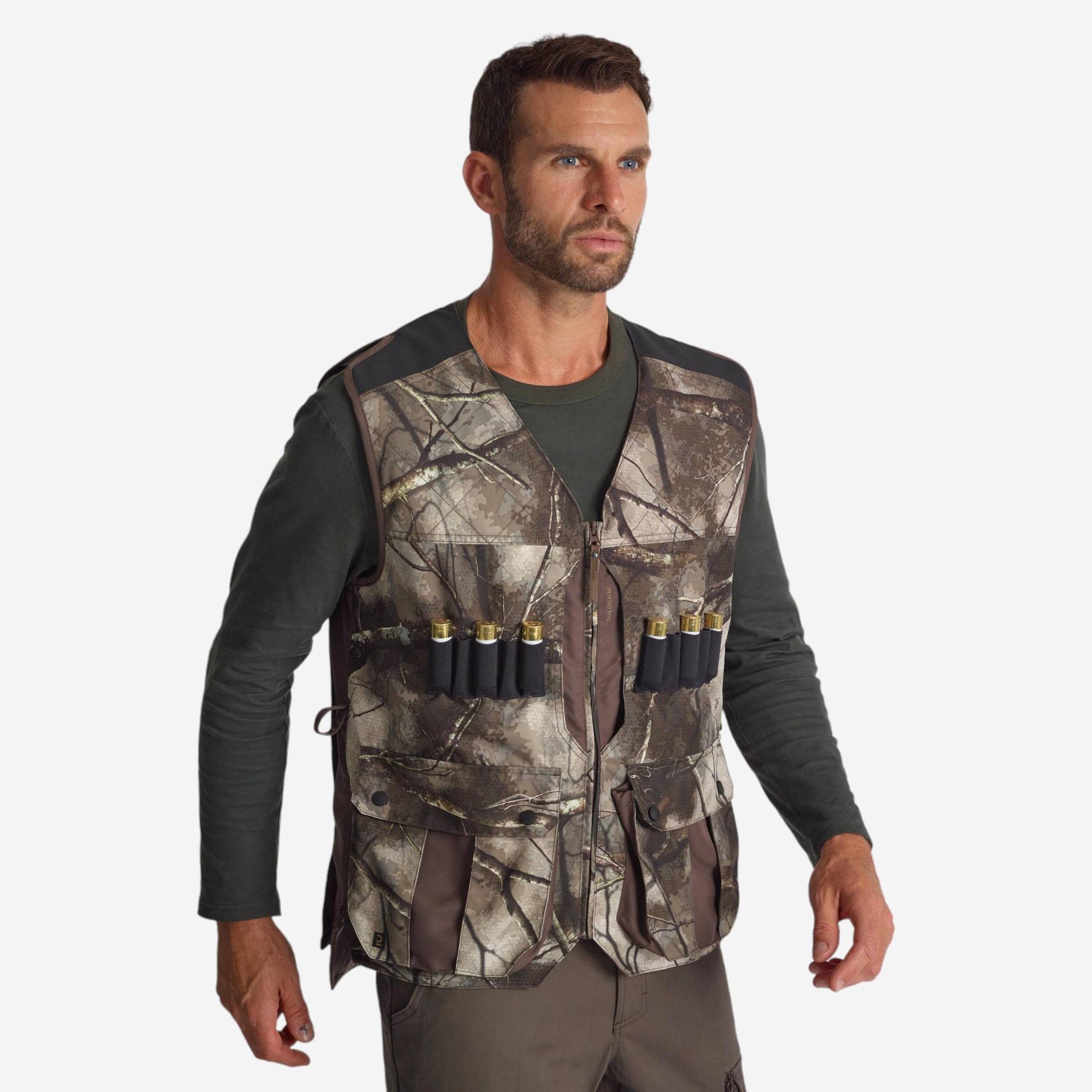 Jagdweste 500 Treemetic Camouflage von SOLOGNAC