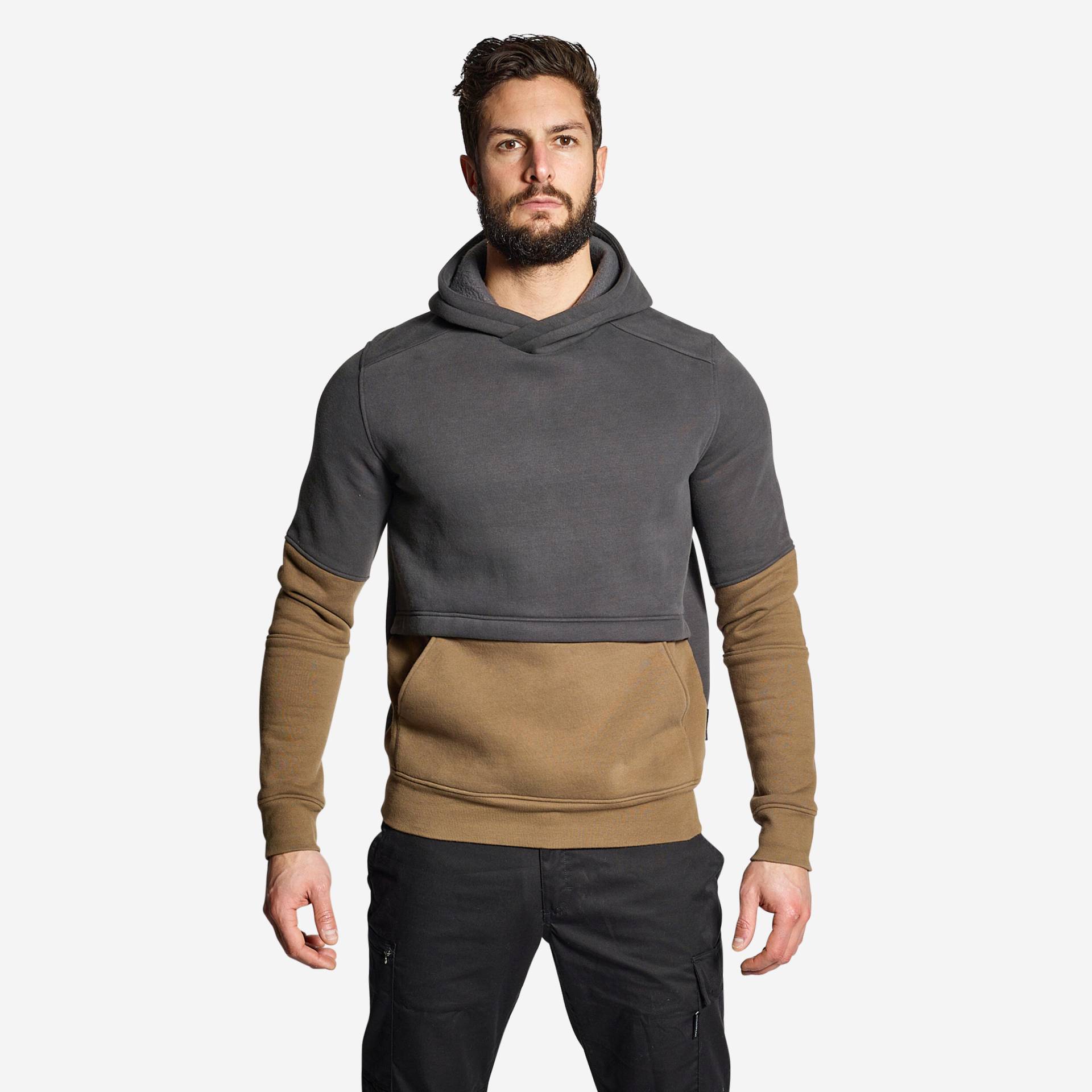 Kapuzenpullover 500 beige von SOLOGNAC