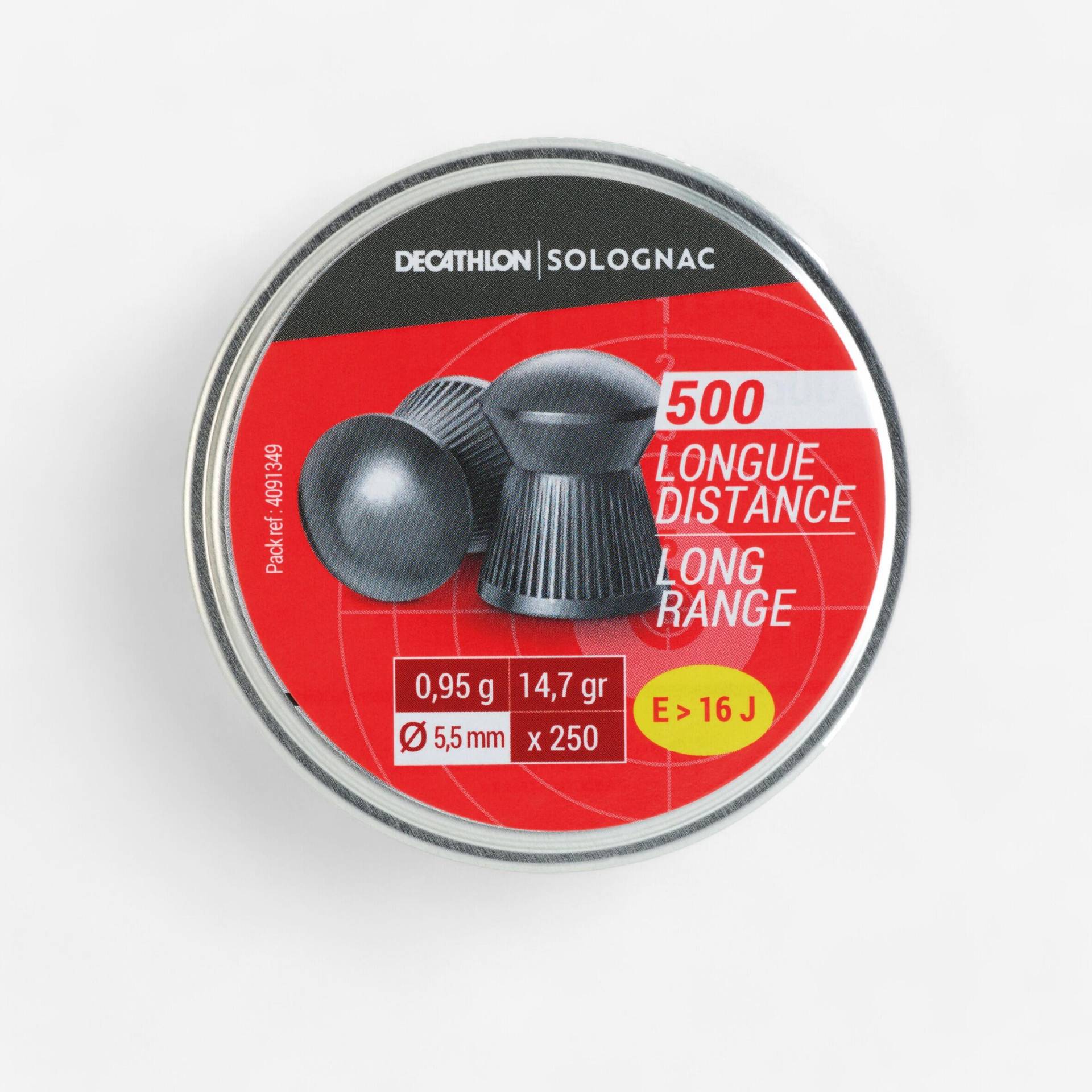 Luftgewehrmunition 500 long distance 5.5 mm Luftgewehrmunition 500 long distance 5.5 mm von SOLOGNAC
