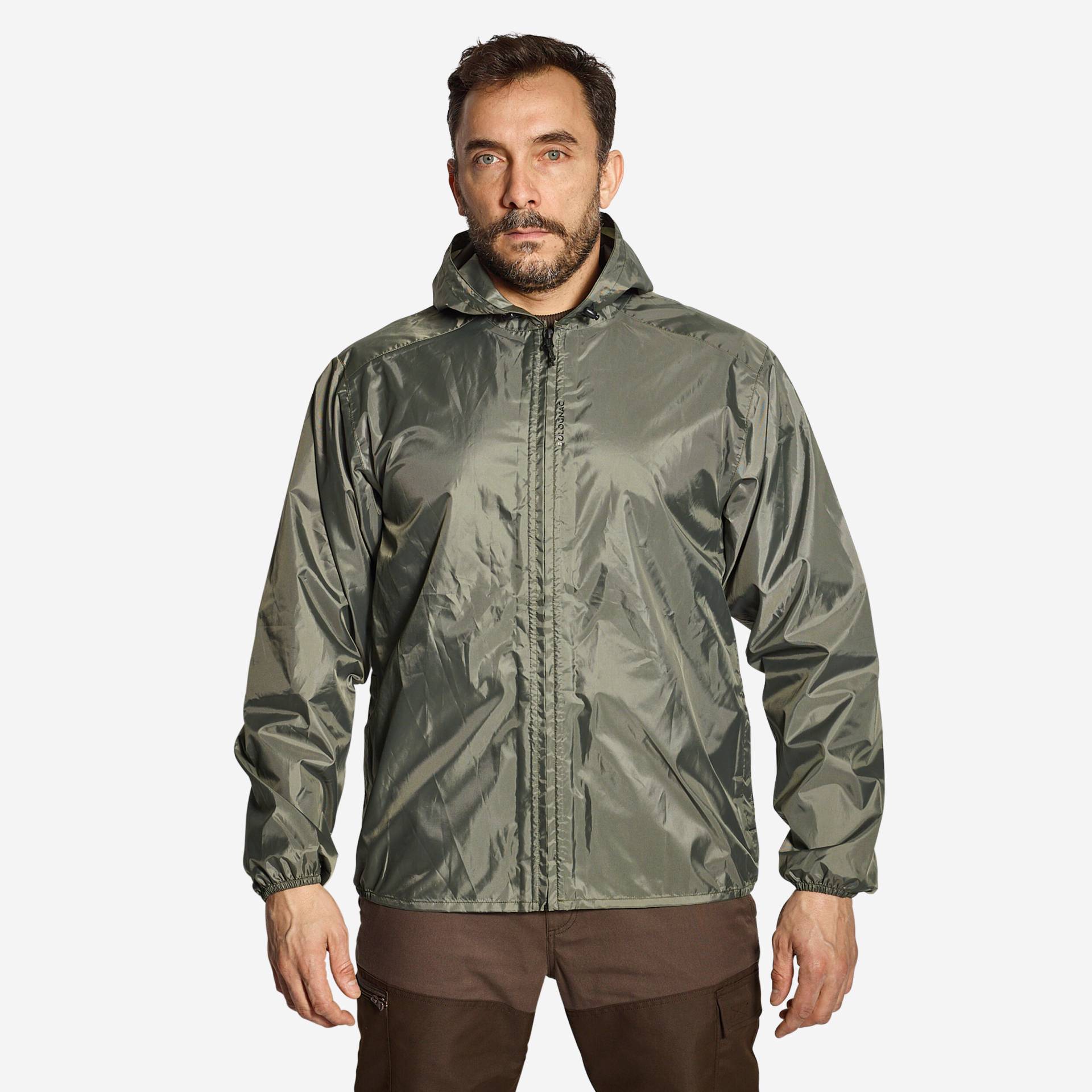 Regenjacke 100 leicht grün von SOLOGNAC