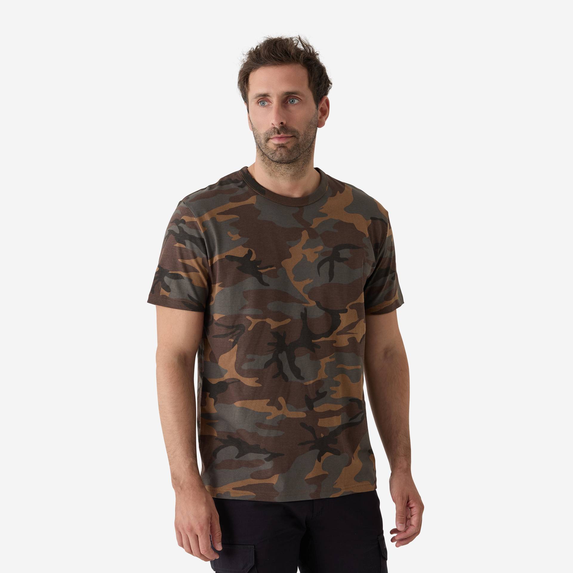 T-Shirt 100 Woodland strapazierfähig Camouflage grün T-Shirt 100 Woodland strapazierfähig Camouflage grün von SOLOGNAC