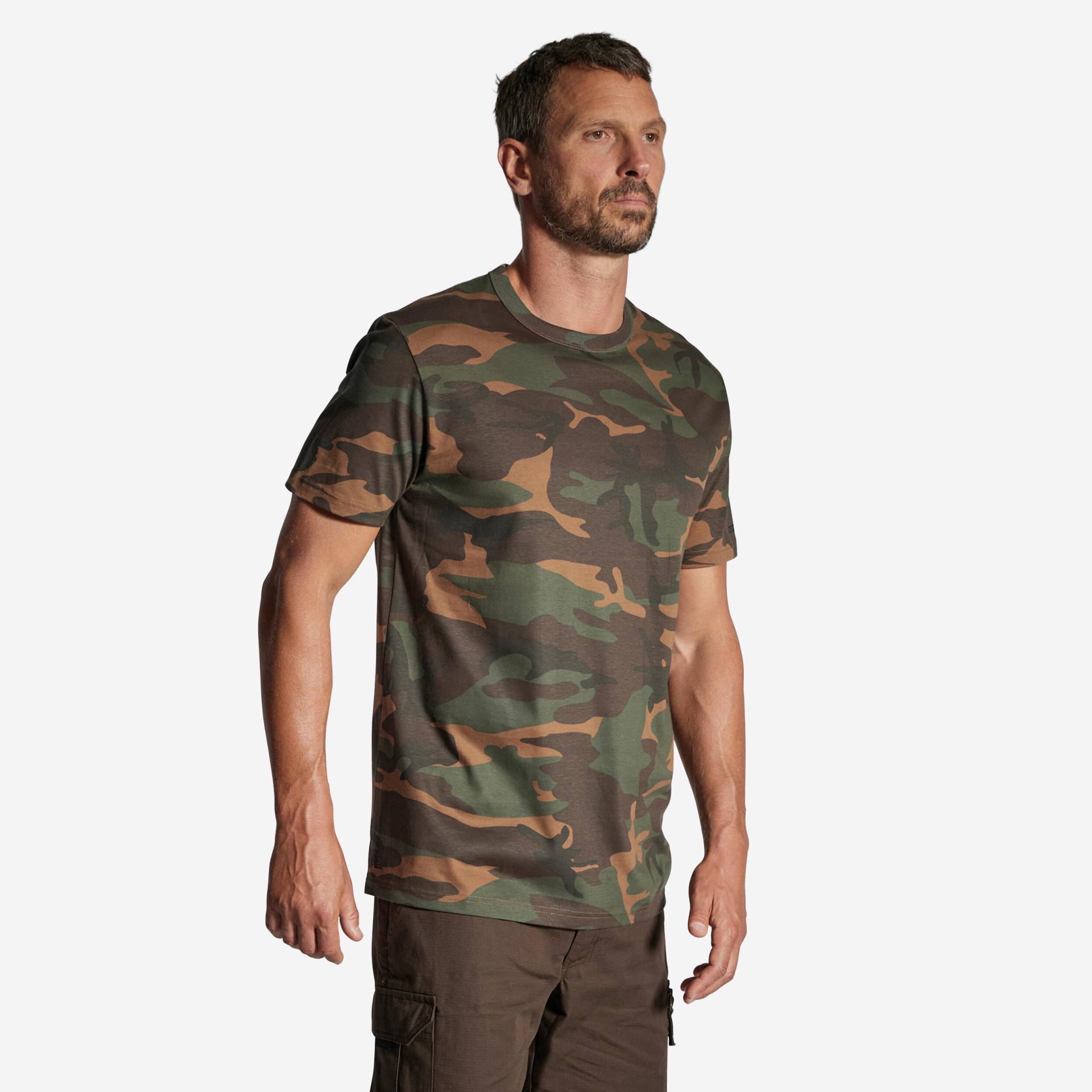 T-Shirt 100 Woodland strapazierfähig Camouflage grün T-Shirt 100 Woodland strapazierfähig Camouflage grün von SOLOGNAC