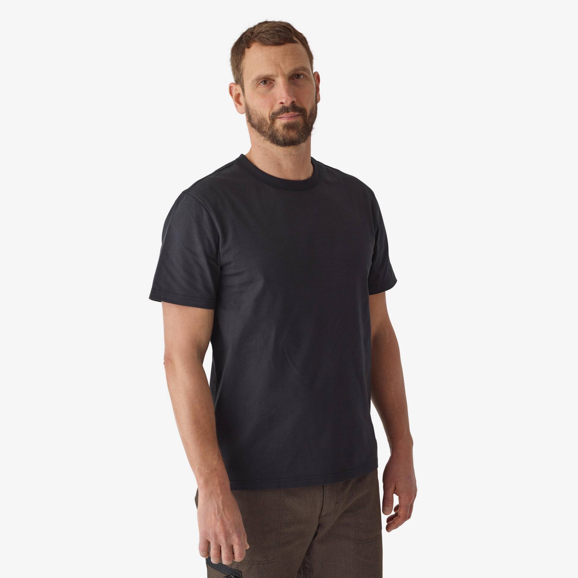 T-Shirt 500 strapazierfähig schwarz "Resistant Gear" von SOLOGNAC