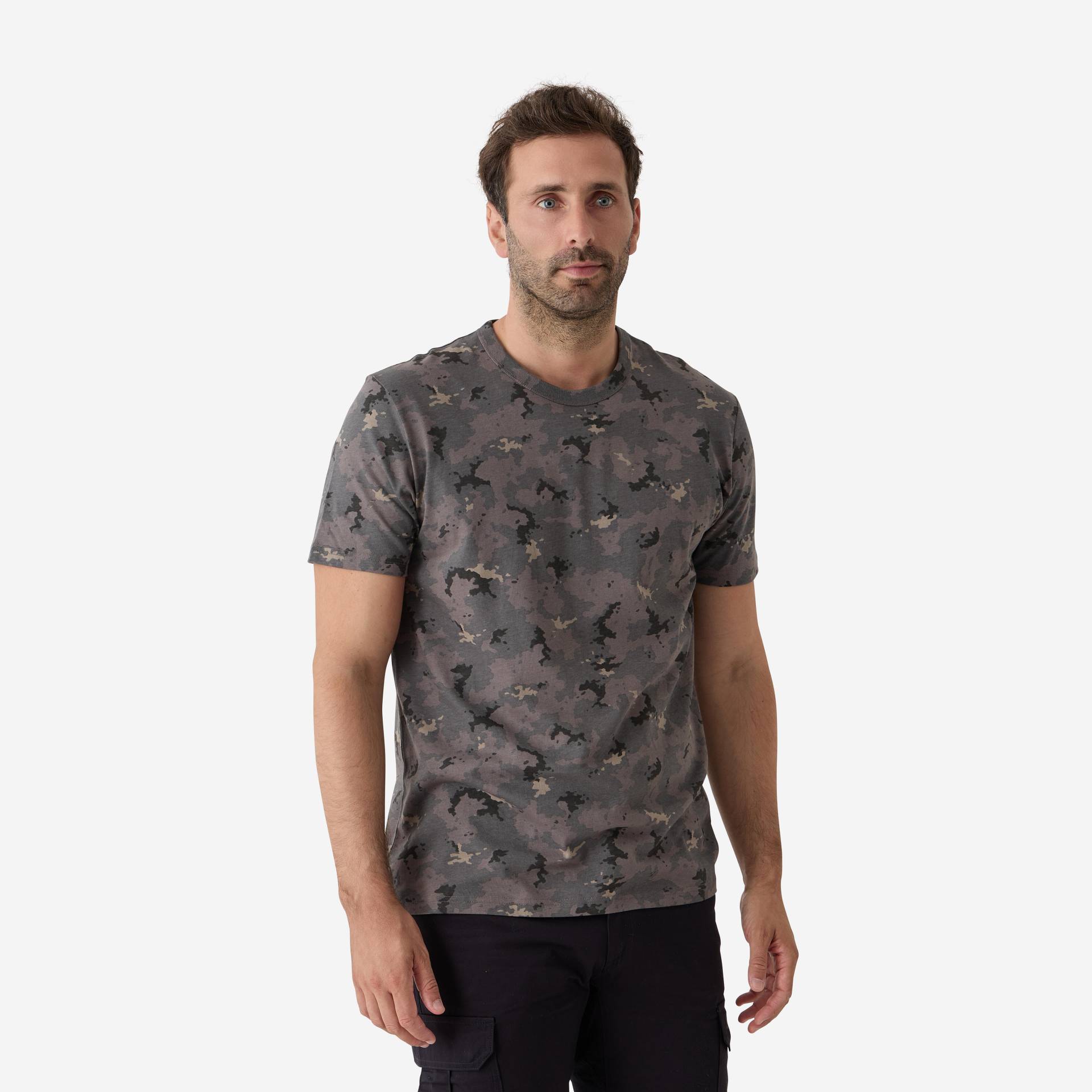 T-Shirt Island 100 Camouflage strapazierfähig schwarz T-Shirt Island 100 Camouflage strapazierfähig schwarz von SOLOGNAC