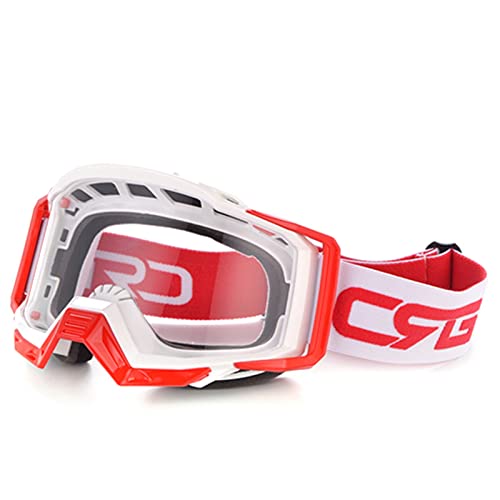 SONGGDZ Crossbrille Verspiegelt,Motorradbrille, Motocross-Brillen für Moto-Helm-Schmutz-Bike-Gläser Rennradfahren-Motorrad-Gläser(Model 1) von SONGGDZ