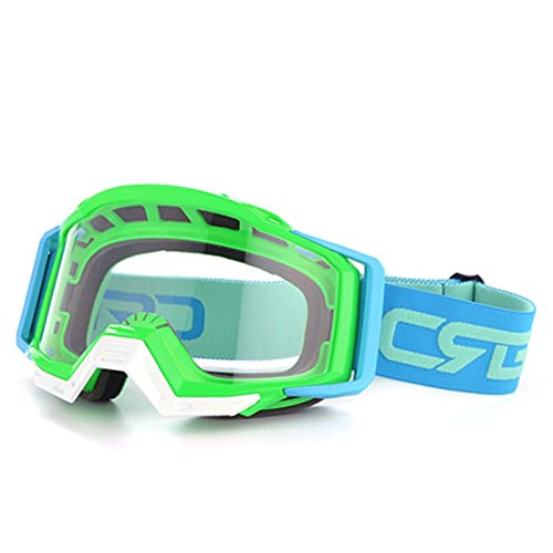 SONGGDZ Crossbrille Verspiegelt,Motorradbrille, Motocross-Brillen für Moto-Helm-Schmutz-Bike-Gläser Rennradfahren-Motorrad-Gläser(Model 8) von SONGGDZ