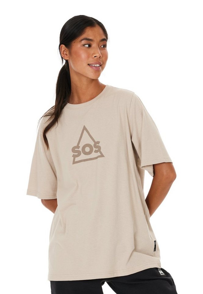 SOS Funktionsshirt Kvitfjell mit trendigem Markenlogo auf der Front von SOS
