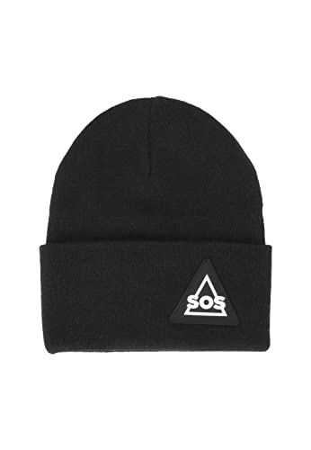 SOS Unisex – Erwachsene Caucasus Mütze, Black, Einheitsgröße von SOS