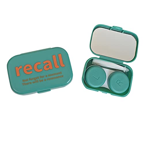 SOUTHJIELING Kontaktlinsenbehälter, bunte Kontaktlinsenbehälter, Behälter, für Outdoor-Kontaktlinsen, Einweich-Aufbewahrungssets mit, grün von SOUTHJIELING