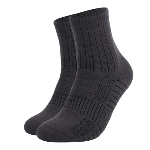 SOUUXIU Thermo-Wollsocken, rutschfest, verschleißfest, atmungsaktiv, warme Wandersocken für den Winter von SOUUXIU