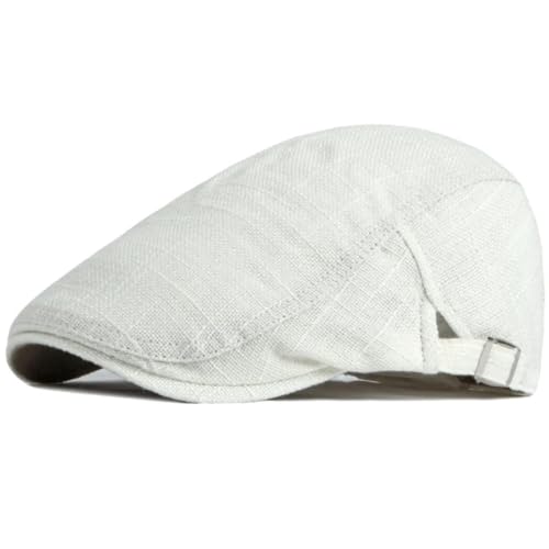 SOYNIA Barett Baskenmützen Für Herren Berets Mütze Hut Verstellbare Baumwolle Leinen Beret Hut Männer Frauen Beret Kappe Männlich Weiblich Flat Cap 55-60Cmeinstellbar Beige SOYNIA Barett Baskenmützen Für Herren Berets Mütze Hut Verstellbare Baumwolle Leinen Beret Hut Männer Frauen Beret Kappe Männlich Weiblich Flat Cap 55-60Cmeinstellbar Beige von SOYNIA