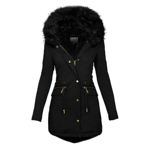 SOYNIA Daunenjacken Coat Winter Slim Fit Und Slim Damen Kragen Mit Kapuze Mittellänge Warmer Reiß Verschluss Baumwoll Mantel 4XL Schwarz SOYNIA Daunenjacken Coat Winter Slim Fit Und Slim Damen Kragen Mit Kapuze Mittellänge Warmer Reiß Verschluss Baumwoll Mantel 4XL Schwarz von SOYNIA