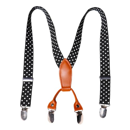 SOYNIA Hosenträger Suspender Modische Polka Dot V-Förmige Elastische Hose Mit Hängenden Trägern Rutsch Feste Hosenträger 1 SOYNIA Hosenträger Suspender Modische Polka Dot V-Förmige Elastische Hose Mit Hängenden Trägern Rutsch Feste Hosenträger 1 von SOYNIA