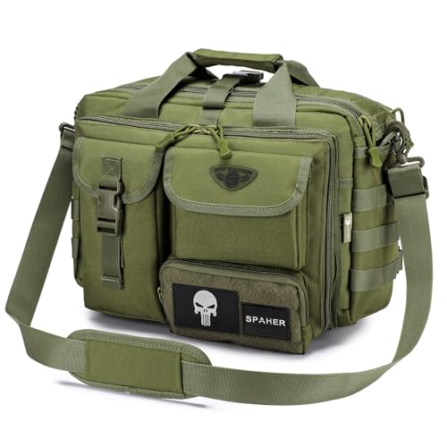 SPAHER Arbeitstasche Herren Laptoptasche 14/15.6/17.3 Zoll Messenger Bag Herren Pilotentasche Aktentasche Herren Taktische Tasche Militär Tasche Tragetasche Herren Schultertasche Geschenk für Männer SPAHER Arbeitstasche Herren Laptoptasche 14/15.6/17.3 Zoll Messenger Bag Herren Pilotentasche Aktentasche Herren Taktische Tasche Militär Tasche Tragetasche Herren Schultertasche Geschenk für Männer von SPAHER