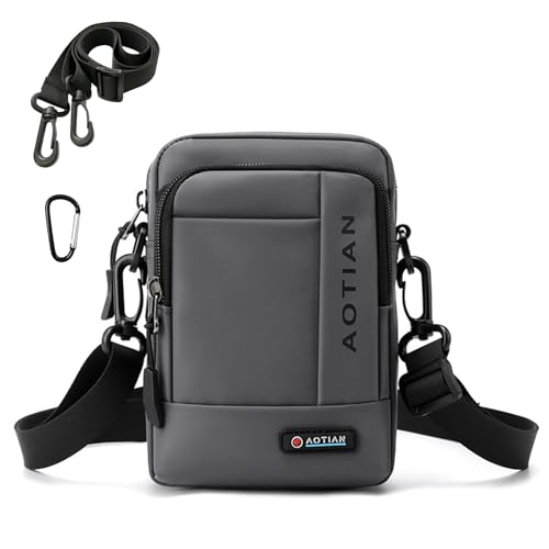 SPAHER Handy Umhängetasche Herren Klein, 3-in-1 Multi-Pocket Handy Schultertasche Klein Wasserdicht Oxford Sling Crossbody Bag Herrentasche Zum Umhängen für Reisen, Urlaub und Arbeit SPAHER Handy Umhängetasche Herren Klein, 3-in-1 Multi-Pocket Handy Schultertasche Klein Wasserdicht Oxford Sling Crossbody Bag Herrentasche Zum Umhängen für Reisen, Urlaub und Arbeit von SPAHER