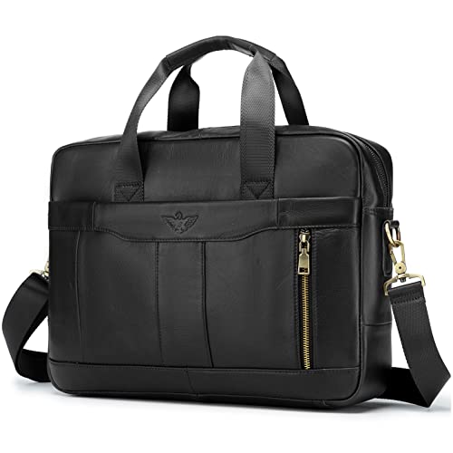 SPAHER Laptoptasche 15,6 Zoll Aktentasche Herren Business Tasche Arbeitstasche Herren Messenger Bag Echtleder Tasche Herren Umhängetasche Schultertasche Männer Geschenk für Männer SPAHER Laptoptasche 15,6 Zoll Aktentasche Herren Business Tasche Arbeitstasche Herren Messenger Bag Echtleder Tasche Herren Umhängetasche Schultertasche Männer Geschenk für Männer von SPAHER