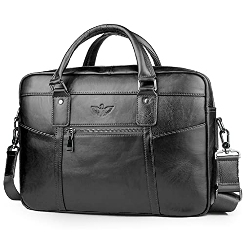 SPAHER Laptoptasche 15.6 Zoll Aktentasche Herren Business Tasche Arbeitstasche Herren Echtleder Tasche Herren Umhängetasche Schultertasche Messenger Bag Männer Geschenk für Männer SPAHER Laptoptasche 15.6 Zoll Aktentasche Herren Business Tasche Arbeitstasche Herren Echtleder Tasche Herren Umhängetasche Schultertasche Messenger Bag Männer Geschenk für Männer von SPAHER