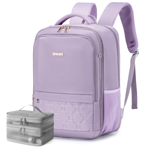 SPAHER Reiserucksack Handgepäck 40x30x20cm Wizzair Vueling Wasserdicht Laptop Rucksack 15,6 Zoll mit Laptopfach Business Arbeit Reisen Rucksack Herren Schulrucksack für Teenager College Damen von SPAHER