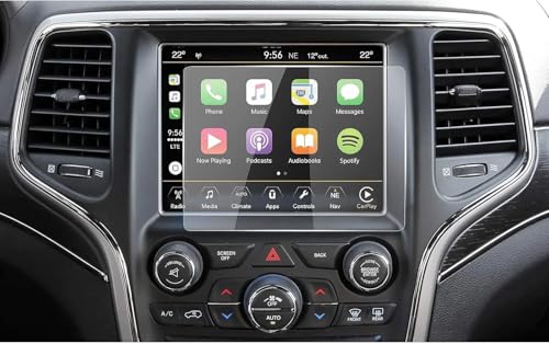 SPANN 8,4-Zoll-Auto-Innenraum-Navigations-GPS-Bildschirm Schutzfolie aus gehärtetem Glas, passend für Jeep Grand Cherokee 2014–2018 Zubehör von SPANN