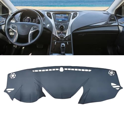 SPANN Leder-Auto-Armaturenbrett-Abdeckung, Armaturenbrett-Matte, Teppich, passend für Hyundai Azera G5 2012 2013 2014 2015–2017, Zubehör von SPANN