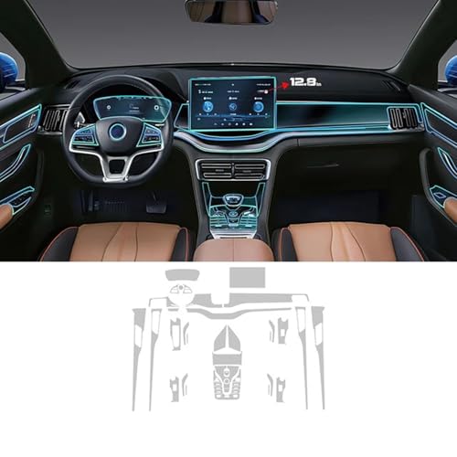 SPANN TPU-Schutzfolie für den Navigationsbildschirm der Mittelkonsole im Auto, passend für BYD Seal U Sealion 6 Song Plus DMI EV 2021-2024 von SPANN