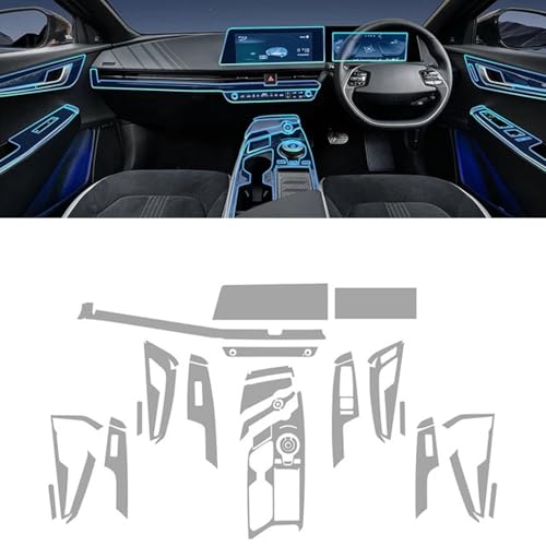 SPANN TPU-Schutzfolie für die Mittelkonsole des Fahrzeugs, Navigationsbildschirm, für Kia EV6 2022 2023 2024 Zubehör von SPANN