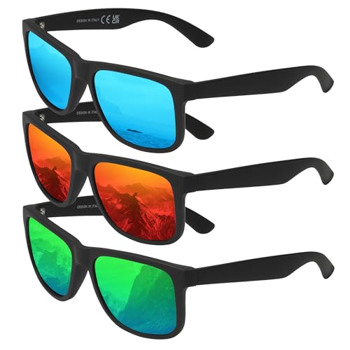 SPEEDHYUN modische polarisierte Sonnenbrille, Sportbrille für Männer und Frauen, 3-teiliges Set, leicht zu kontrollieren alle Arten von Outdoor-Sportarten SPEEDHYUN modische polarisierte Sonnenbrille, Sportbrille für Männer und Frauen, 3-teiliges Set, leicht zu kontrollieren alle Arten von Outdoor-Sportarten von SPEEDHYUN