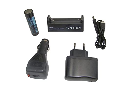 SPETTON Accil-15vx Ladegerät Q-7 VX USB Basis und Kabel Zubehör Beleuchtung, Schwarz, Tamaño Única von SPETTON