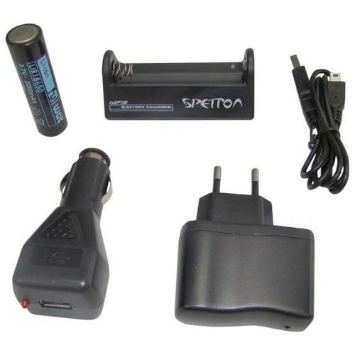 SPETTON Accil-15vx Ladegerät Q-7 VX USB Basis und Kabel Zubehör Beleuchtung, Schwarz, Tamaño Única von SPETTON