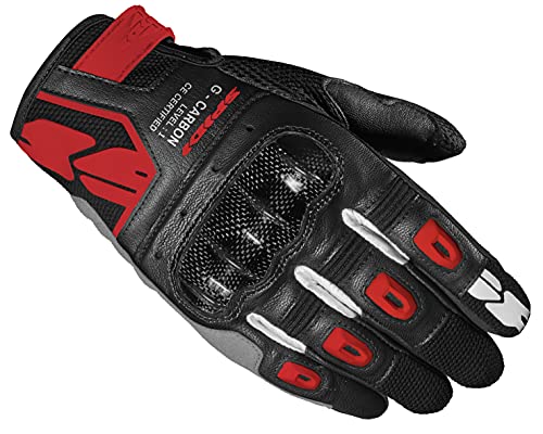 SPIDI, G-Carbon, Motorradhandschuhe, mit Resistiver Touchscreen-Funktion und Schutzpolsterung, Abriebfeste und Atmungsaktive Motorradhandschuhe aus Leder SPIDI, G-Carbon, Motorradhandschuhe, mit Resistiver Touchscreen-Funktion und Schutzpolsterung, Abriebfeste und Atmungsaktive Motorradhandschuhe aus Leder von SPIDI