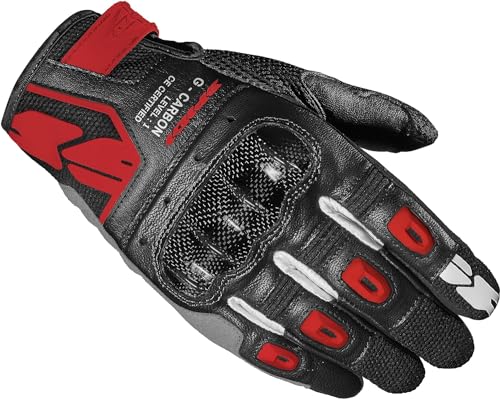 SPIDI, G-Carbon, Motorradhandschuhe, mit Resistiver Touchscreen-Funktion und Schutzpolsterung, Abriebfeste und Atmungsaktive Motorradhandschuhe aus Leder SPIDI, G-Carbon, Motorradhandschuhe, mit Resistiver Touchscreen-Funktion und Schutzpolsterung, Abriebfeste und Atmungsaktive Motorradhandschuhe aus Leder von SPIDI