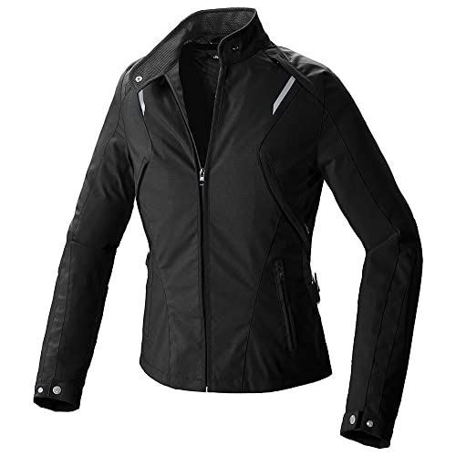 SPIDI, ELLABIKE, Farbe Deep Black, Abriebfeste Motorradjacke für Damen mit Herausnehmbarem Thermofutter und Reflektor-Bändern an den Schultern, Inklusive Ellbogen- und Schulterprotektoren SPIDI, ELLABIKE, Farbe Deep Black, Abriebfeste Motorradjacke für Damen mit Herausnehmbarem Thermofutter und Reflektor-Bändern an den Schultern, Inklusive Ellbogen- und Schulterprotektoren von SPIDI