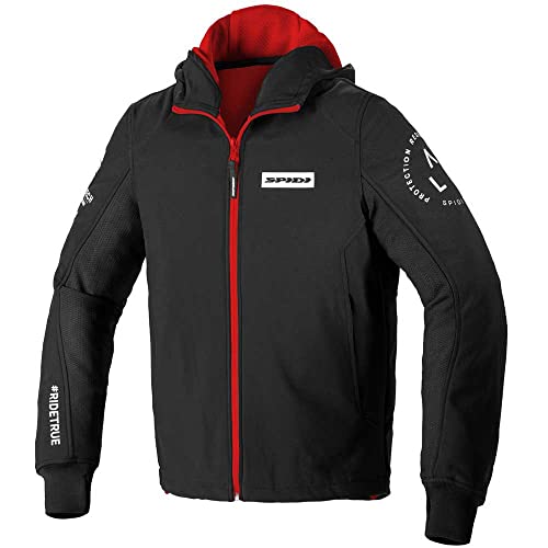 SPIDI, Hoodie Armor EVO, Herren-Motorradjacke, reflektierende Bereiche für ein Plus an Sicherheit im Dunkeln, schützt vor Wind, mit herausnehmbaren Protektoren SPIDI, Hoodie Armor EVO, Herren-Motorradjacke, reflektierende Bereiche für ein Plus an Sicherheit im Dunkeln, schützt vor Wind, mit herausnehmbaren Protektoren von SPIDI