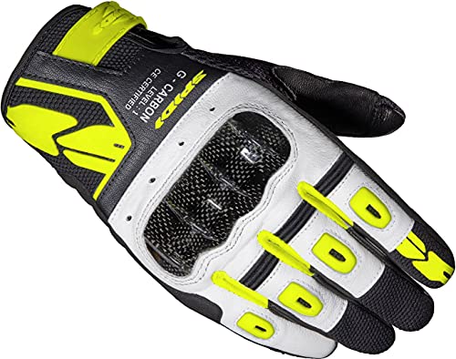 SPIDI, G-Carbon, Motorradhandschuhe, mit Resistiver Touchscreen-Funktion und Schutzpolsterung, Abriebfeste und Atmungsaktive Motorradhandschuhe aus Leder SPIDI, G-Carbon, Motorradhandschuhe, mit Resistiver Touchscreen-Funktion und Schutzpolsterung, Abriebfeste und Atmungsaktive Motorradhandschuhe aus Leder von SPIDI