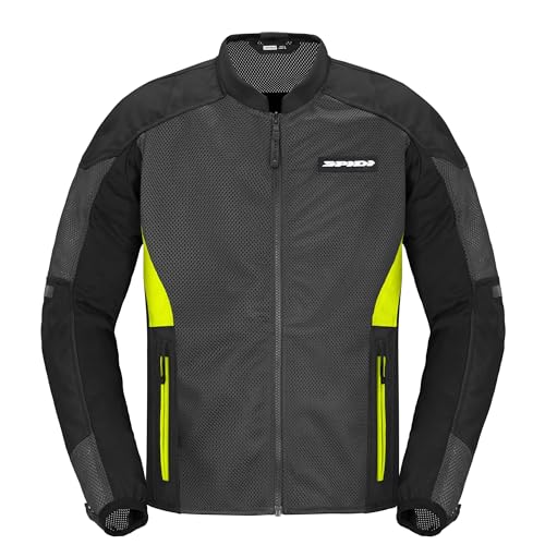 SPIDI Herren Super Net Schützende Motorradjacke, Fluoreszierendes Gelb, XL SPIDI Herren Super Net Schützende Motorradjacke, Fluoreszierendes Gelb, XL von SPIDI