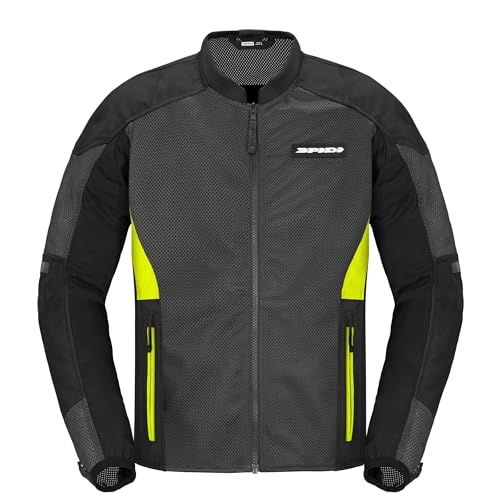 SPIDI Herren Super Net Schützende Motorradjacke, Fluoreszierendes Gelb, XL von SPIDI