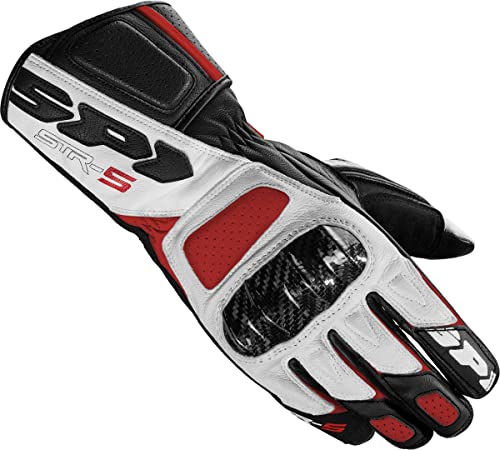 SPIDI STR-5 Handschuhe, Schwarz/Weiß/Rot, Größe L von SPIDI