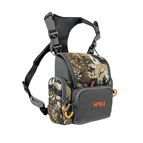 SPIKA Fernglas-Brusttasche, Bino-Tasche mit Entfernungsmesser, wasserdichte Tasche für die Jagd, Camouflage, S, Jagd von SPIKA