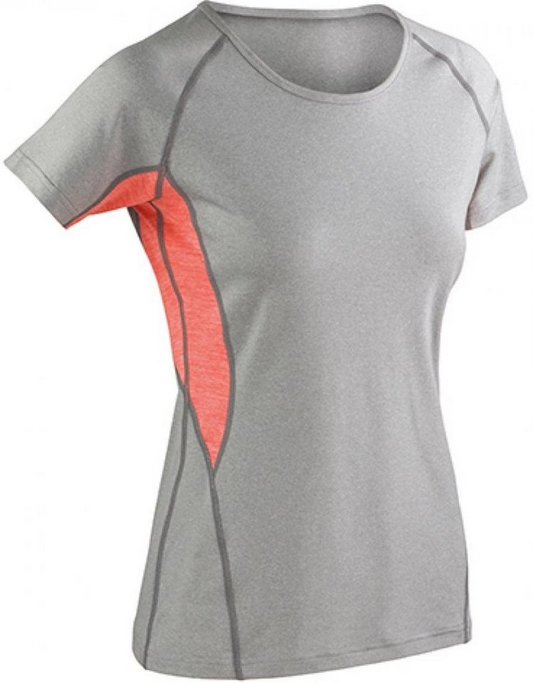 SPIRO Trainingsshirt Damen Fitness T-Shirt Tech Panel Marl +Atmungsaktiv von SPIRO