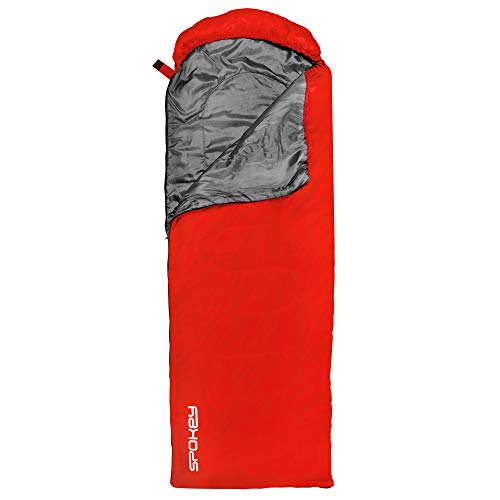 SPOKEY Unisex-Adult Monsoon Schlafsack, Rot, Large von SPOKEY