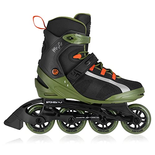 SPOKEY MrFIT Inlineskates für Erwachsene | Dreifacher Verschlusssystem | ABEC-7 Carbon Herren Jugendliche Inliner | Größen: 41-46 SPOKEY MrFIT Inlineskates für Erwachsene | Dreifacher Verschlusssystem | ABEC-7 Carbon Herren Jugendliche Inliner | Größen: 41-46 von SPOKEY