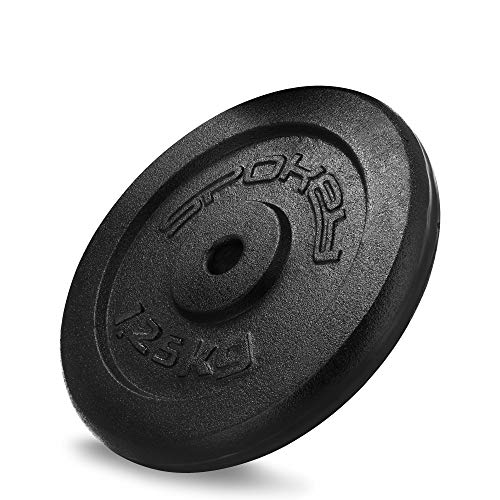Spokey SINIS Gusseisen-Hantelscheibe, Schwarz, 1,25 kg Spokey SINIS Gusseisen-Hantelscheibe, Schwarz, 1,25 kg von SPOKEY