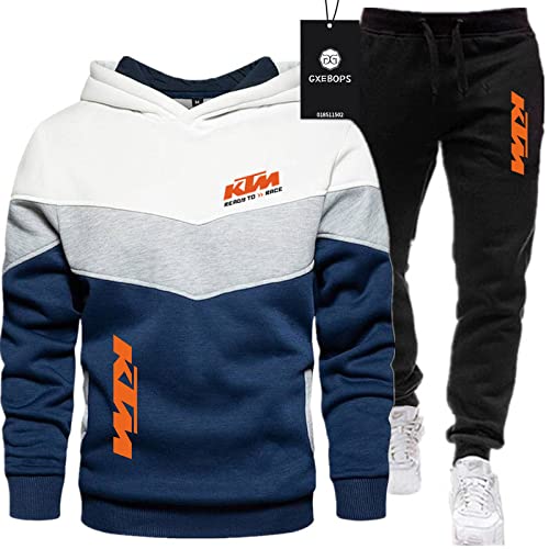 SPONYBORTY Herren-Sportanzug Pullover + Hose zweiteilig dreifarbige Nähte Plus Samtverdickung Jogginganzug Kapuzen-Sweatshirt Sportswear Football/B/XXL SPONYBORTY Herren-Sportanzug Pullover + Hose zweiteilig dreifarbige Nähte Plus Samtverdickung Jogginganzug Kapuzen-Sweatshirt Sportswear Football/B/XXL von SPONYBORTY
