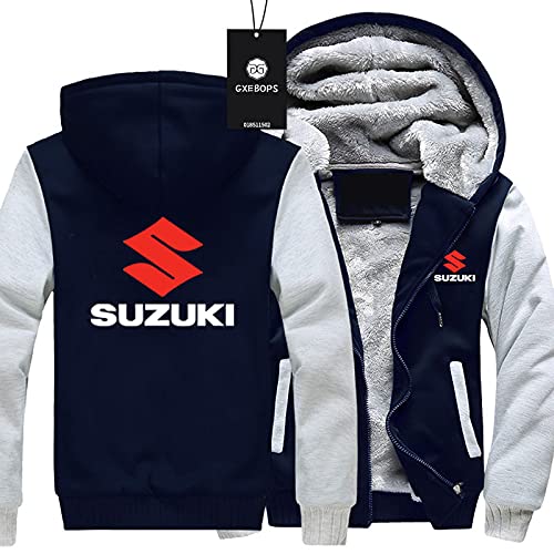 SPONYBORTY Thicken Velvet Hoodie Su-ZUki Logo Printing Cardigan Warme Jacke Männer Frau Casual Sweatshirt Winddichte Daunenjacken Kissenbezug/B/S SPONYBORTY Thicken Velvet Hoodie Su-ZUki Logo Printing Cardigan Warme Jacke Männer Frau Casual Sweatshirt Winddichte Daunenjacken Kissenbezug/B/S von SPONYBORTY