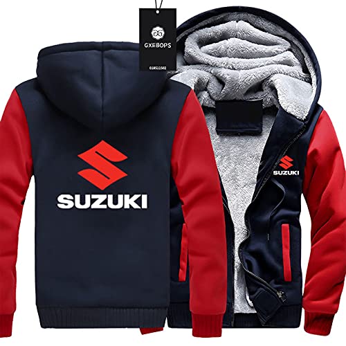 SPONYBORTY Thicken Velvet Hoodie Su-ZUki Logo Printing Cardigan Warme Jacke Männer Frau Casual Sweatshirt Winddichte Daunenjacken Kissenbezug/C/M SPONYBORTY Thicken Velvet Hoodie Su-ZUki Logo Printing Cardigan Warme Jacke Männer Frau Casual Sweatshirt Winddichte Daunenjacken Kissenbezug/C/M von SPONYBORTY