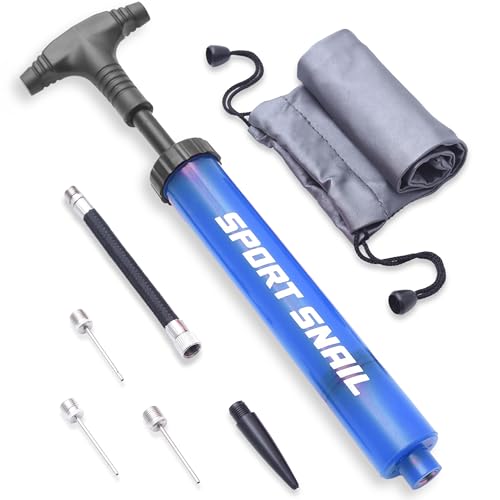 Handpumpe für Bälle, tragbare Ball-Luftpumpe mit Nadel, 3 Stück und kompaktem Gehäuse, kleiner Sportballpumpe, Volleyball, Fußball, Basketballpumpe, manuelle Ballpumpe für aufblasbare Gegenstände Handpumpe für Bälle, tragbare Ball-Luftpumpe mit Nadel, 3 Stück und kompaktem Gehäuse, kleiner Sportballpumpe, Volleyball, Fußball, Basketballpumpe, manuelle Ballpumpe für aufblasbare Gegenstände von SPORT SNAIL