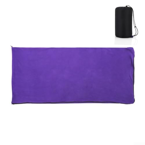Leichte Fleece-Decke für Camping-Schlafsäcke, ideal für den Heimgebrauch (lila) von SPORTARC