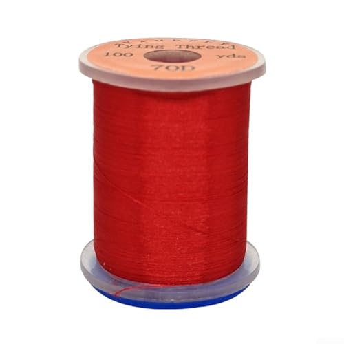 Nylon zum Fliegenbinden in leuchtend fluoreszierender Farbe, perfekt für die individuelle Gestaltung Ihrer Köder zu Hause, Rot Nylon zum Fliegenbinden in leuchtend fluoreszierender Farbe, perfekt für die individuelle Gestaltung Ihrer Köder zu Hause, Rot von SPORTARC
