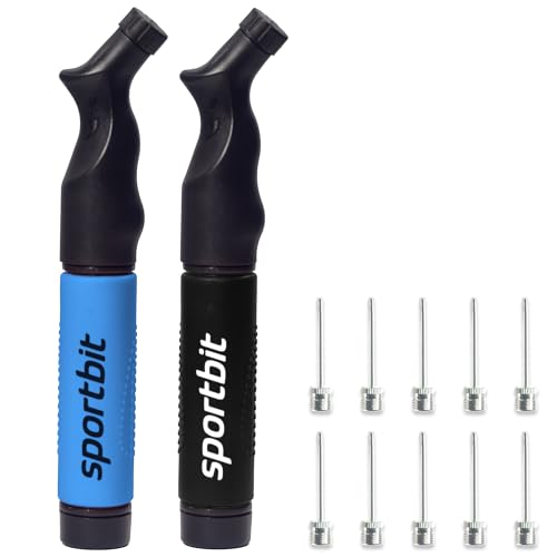 SPORTBIT Ballpumpe mit 5 Nadeln Set - Handpumpensystem zum Aufpumpen - Passt für jeden Sportball Volleyball Basketball Fußball Gymnastik Soccer Ball, Aufblasgerät Luftpump SPORTBIT Ballpumpe mit 5 Nadeln Set - Handpumpensystem zum Aufpumpen - Passt für jeden Sportball Volleyball Basketball Fußball Gymnastik Soccer Ball, Aufblasgerät Luftpump von SPORTBIT